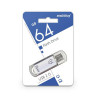Флеш-диск 64 GB, SMARTBUY V-Cut, USB 2.0, металлический корпус, серебристый, SB64GBVC-S по низкой цене оптом Краснодар, Москва, Уфа, Казань, Барнаул, Владивосток, Хабаровск, Сахалин, Красноярск, Екатеренбург, 