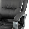 Кресло офисное BRABIX PREMIUM "Strong HD-009", НАГРУЗКА до 200 кг, экокожа черная, ткань серая, 531945 по низкой цене оптом 