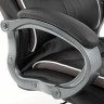 Кресло офисное BRABIX PREMIUM "Strong HD-009", НАГРУЗКА до 200 кг, экокожа черная, ткань серая, 531945 по низкой цене оптом 