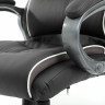 Кресло офисное BRABIX PREMIUM "Strong HD-009", НАГРУЗКА до 200 кг, экокожа черная, ткань серая, 531945 по низкой цене оптом 