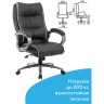 Кресло офисное BRABIX PREMIUM "Strong HD-009", НАГРУЗКА до 200 кг, экокожа черная, ткань серая, 531945 по низкой цене оптом 