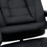 Кресло офисное CROMEX "Lounge MS-007", подножка, 6 массажных модулей, экокожа, черное, 532960 по низкой цене оптом 