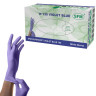 Перчатки нитриловые смотровые SFM Supersoft N135, 100 пар (200 шт.), размер S (малый), фиолетовые по низкой цене оптом 