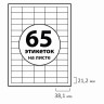 Этикетка самоклеящаяся 38х21,2 мм, 65 этикеток, белая, 70 г/м2, 50 листов, BRAUBERG, сырье Финляндия, 126473 по низкой цене оптом Краснодар, Москва, Уфа, Казань, Барнаул, Владивосток, Хабаровск, Сахалин, Красноярск, Екатеренбург, 