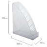 Лоток вертикальный для бумаг BRAUBERG "Standard+", 250х90х300 мм, прозрачный, 237227 по низкой цене оптом 
