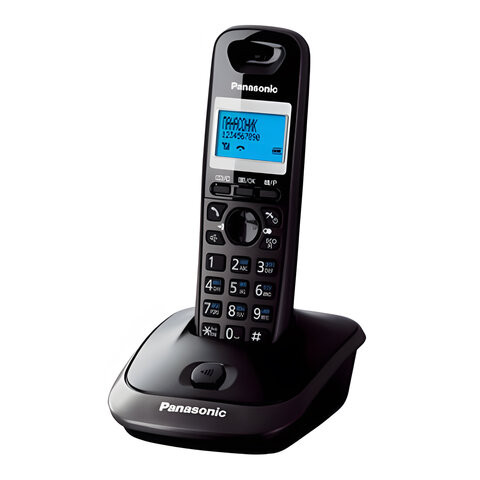 Радиотелефон PANASONIC KX-TG2511RUT, память 50 номеров, АОН, повтор, спикерфон, полифония, титановый по низкой цене оптом 