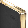 Ежедневник датированный 2026 А5 148х218мм GALANT Infinity Gold, под кожу, черный, 117500 по низкой цене оптом 