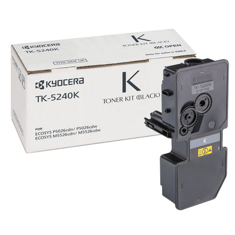 Тонер-картридж KYOCERA (TK-5240K) P5026cdn/w/M5526cdn/w, ресурс 4000 стр., цвет черный, оригинальный, 1T02R70NL0 по низкой цене оптом Краснодар, Москва, Уфа, Казань, Барнаул, Владивосток, Хабаровск, Сахалин, Красноярск, Екатеренбург, 