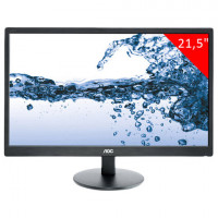 Монитор AOC e2270swn (00/01), 21,5" (55см), 1920x1080, 16:9, TN, 5ms, 200cd, VGA, черный