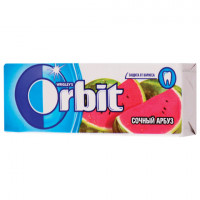 Жевательная резинка ORBIT (Орбит) "Сочный арбуз", 10 подушечек, 13,6 г, 42113270