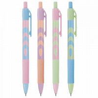 Ручка шариковая автоматическая BRAUBERG ULTRA-RT PASTEL, СИНЯЯ, 0,7 мм, линия 0,35 мм, 143933