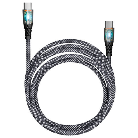 Кабель TypeC-TypeC, 1 м, 3 А, SMARTBUY, для быстрой зарядки и передачи данных, черный 18140, FCTRANSP-BLACK по низкой цене оптом 