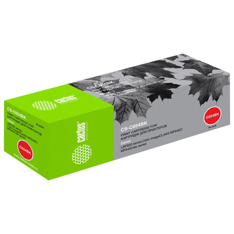 Картридж лазерный CACTUS (CS-C054BK) для Canon LBP 621/623, MF 641/643/645, черный, ресурс 1500 страниц по низкой цене оптом 