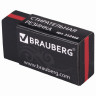Ластик BRAUBERG "BlackJack", 40х20х11 мм, черный, прямоугольный, картонный держатель, 222466 по низкой цене оптом Краснодар, Москва, Уфа, Казань, Барнаул, Владивосток, Хабаровск, Сахалин, Красноярск, Екатеренбург, 