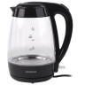 Чайник SONNEN KT-200BK, 1,7 л, 2200 Вт, закрытый нагревательный элемент, стекло, подсветка, черный, 451709 по низкой цене оптом Краснодар, Москва, Уфа, Казань, Барнаул, Владивосток, Хабаровск, Сахалин, Красноярск, Екатеренбург, 