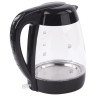Чайник SONNEN KT-200BK, 1,7 л, 2200 Вт, закрытый нагревательный элемент, стекло, подсветка, черный, 451709 по низкой цене оптом Краснодар, Москва, Уфа, Казань, Барнаул, Владивосток, Хабаровск, Сахалин, Красноярск, Екатеренбург, 