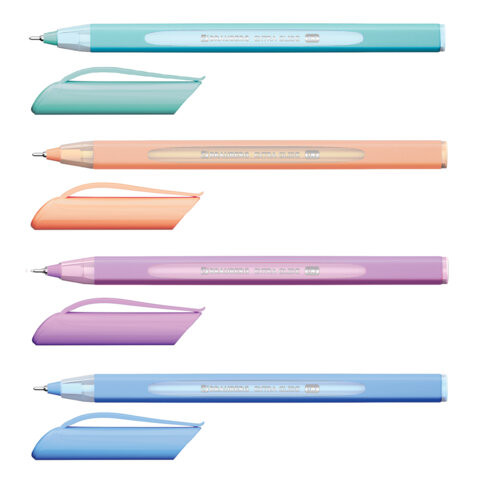 Ручка шариковая масляная BRAUBERG Extra Glide Soft Pastel, СИНЯЯ, 0,7мм, линия 0,35мм, 144073