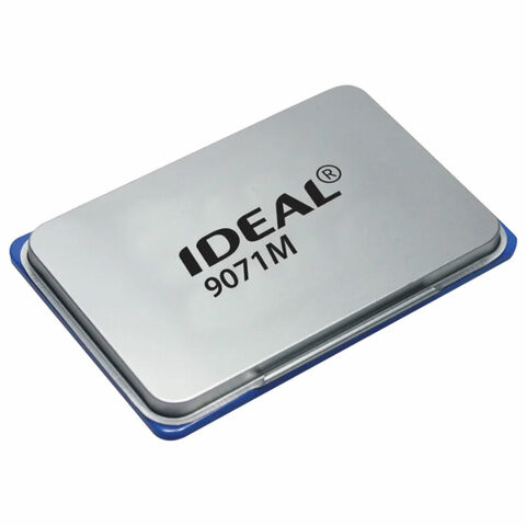 Штемпельная подушка TRODAT IDEAL, 90х56 мм, металлический корпус, синяя, 9071Мс, 153125 по низкой цене оптом 