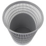 Корзина для бумаг, 11 л, сетчатая, серая, BRAUBERG, 230442 по низкой цене оптом 