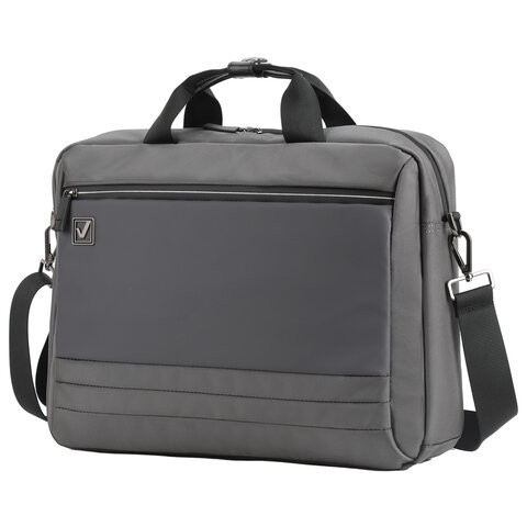 Сумка портфель BRAUBERG Expert с отделением для ноутбука 15,6", 2 отделения, серая, 30х40х12 см, 270825 по низкой цене оптом 