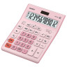 Калькулятор настольный CASIO GR-12С-PK (210х155 мм), 12 разрядов, двойное питание, РОЗОВЫЙ, GR-12C-PK-W-EP по низкой цене оптом 