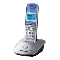 Радиотелефон PANASONIC KX-TG2511RUS, память 50 номеров, АОН, повтор, спикерфон, полифония, серебро
