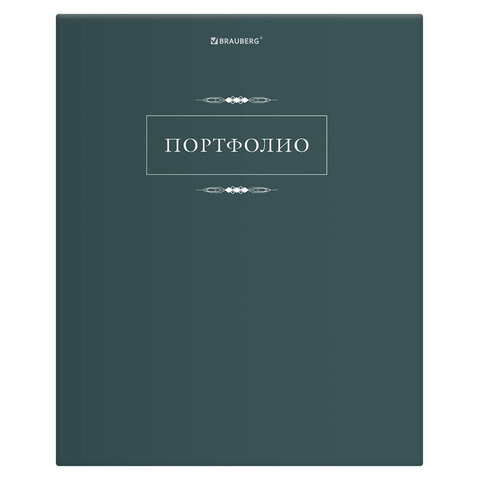 Папка-портфолио универсальная, 4 кольца, 20 файлов 10 вкладышей, 7БЦ матовая, BRGAUBERG, 117554 по низкой цене оптом 