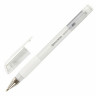 Ручка гелевая с грипом BRAUBERG "White", БЕЛАЯ, пишущий узел 1 мм, линия письма 0,5 мм, 143416 по низкой цене оптом 
