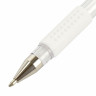 Ручка гелевая с грипом BRAUBERG "White", БЕЛАЯ, пишущий узел 1 мм, линия письма 0,5 мм, 143416 по низкой цене оптом 