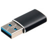 Переходник USB 3.1 AM/Type-C (F), CABLEXPERT 5 Гбит/с, QC3.0, металлический корпус, Pro, черный, A-USB3.1-AMCF по низкой цене оптом 