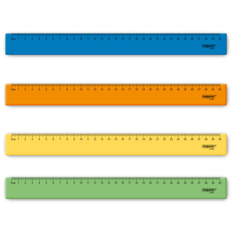 Линейка пластиковая 30 см ПИФАГОР, неоновая, ассорти, 210838 - Принадлежности для черчения | СнабС Линейка пластиковая 30 см ПИФАГОР, неоновая, ассорти, 210838