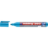 Маркер для белых досок edding 360, круглый наконечник, 1.5-3 мм Голубой