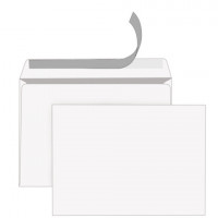 Конверты С4 (229х324мм), отрывная лента, 80г/м2, КОМПЛЕКТ 250шт, внутренняя запечатка, STAFF, 118669