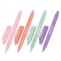 Ручка стираемая гелевая с грипом BRAUBERG SOFT&SILK PASTEL, СИНЯЯ, корпус ассорти, узел 0,7 мм, 143934
