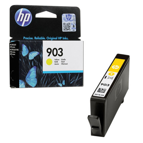 Картридж струйный HP (T6L95AE) OfficeJet 6950/6960/6970, №903, желтый, ресурс 315 стр., оригинальный по низкой цене оптом 