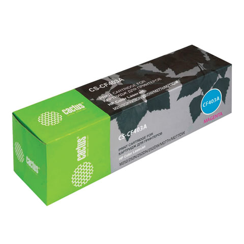 Картридж лазерный CACTUS (CS-CF403A) для HP LaserJet Pro M277n/dw/M252n, пурпурный, ресурс 1400 стр. по низкой цене оптом 