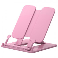 Подставка для книг и учебников ERICH KRAUSE Pastel. пластиковая, розовая, 53532