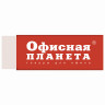 Ластик большой ОФИСНАЯ ПЛАНЕТА, 60х20х11 мм, белый, прямоугольный, картонный держатель, 222468 по низкой цене оптом 