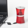 Точилка электрическая BRAUBERG "STYLE", питание от USB/4 батареек АА, красная, 223568 по низкой цене оптом Краснодар, Москва, Уфа, Казань, Барнаул, Владивосток, Хабаровск, Сахалин, Красноярск, Екатеренбург, 