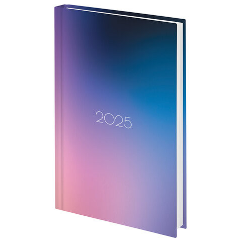 Ежедневник датированный 2025 145х215мм, А5, STAFF, ламинир обложка, Градиент, 116025 по низкой цене оптом 