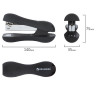 Степлер №24/6, 26/6 BRAUBERG "Soft Black", до 20 листов, эргономичный, черный, 226862 по низкой цене оптом 