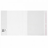 Обложка ПП 233х450 мм для учебников, ПИФАГОР, универсальная, КЛЕЙКИЙ КРАЙ, 80 мкм, штрих-код, 229351