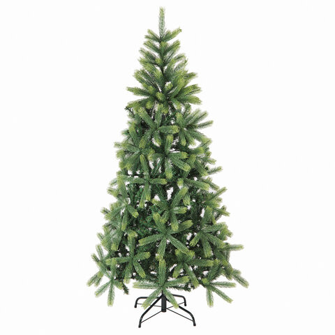 Ель новогодняя искусственная "Christmas Beauty" 180 см, литой ПЭТ+ПВХ, зеленая, ЗОЛОТАЯ СКАЗКА, 591313 по низкой цене оптом 