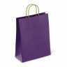 Крафт пакет бумажный Dark violet 26х15х35см с кручеными ручками, 80 гр/м2, моноцвет,, 112405 по низкой цене оптом Краснодар, Москва, Уфа, Казань, Барнаул, Владивосток, Хабаровск, Сахалин, Красноярск, Екатеренбург, 