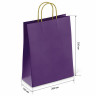 Крафт пакет бумажный Dark violet 26х15х35см с кручеными ручками, 80 гр/м2, моноцвет,, 112405 по низкой цене оптом Краснодар, Москва, Уфа, Казань, Барнаул, Владивосток, Хабаровск, Сахалин, Красноярск, Екатеренбург, 