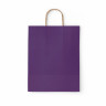 Крафт пакет бумажный Dark violet 26х15х35см с кручеными ручками, 80 гр/м2, моноцвет,, 112405 по низкой цене оптом Краснодар, Москва, Уфа, Казань, Барнаул, Владивосток, Хабаровск, Сахалин, Красноярск, Екатеренбург, 