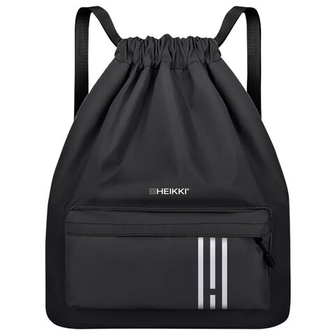Рюкзак спортивный мешок HEIKKI CASUAL (ХЕЙКИ) с дополнительным карманом, 44х34 см, Stripe, 273458 по низкой цене оптом 