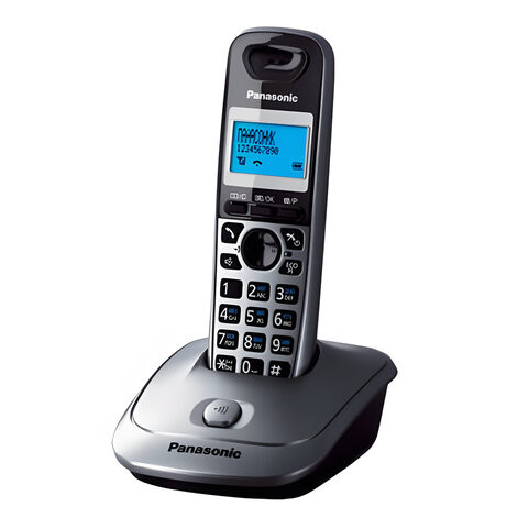 Радиотелефон PANASONIC KX-TG2511RUM, память 50 номеров, АОН, повтор, спикерфон, полифония, серый по низкой цене оптом 