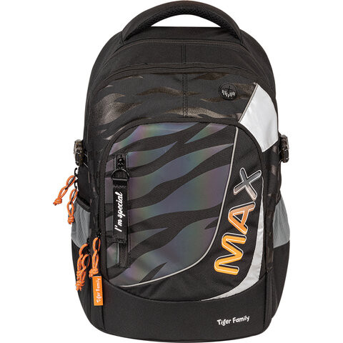 Рюкзак TIGER FAMILY молодежный, MAX, с ортопедической спинкой, "Dark Flames", 43х33х23 см, 270223 по низкой цене оптом 
