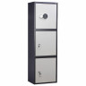 Шкаф металлический для документов AIKO "SL-150/3ТEL" ГРАФИТ, 1490х460х340 мм, 37 кг, S10799153902 по низкой цене оптом Краснодар, Москва, Уфа, Казань, Барнаул, Владивосток, Хабаровск, Сахалин, Красноярск, Екатеренбург, 